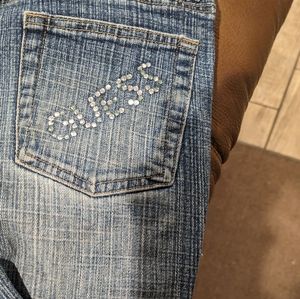 Guess jeans with rhinestones